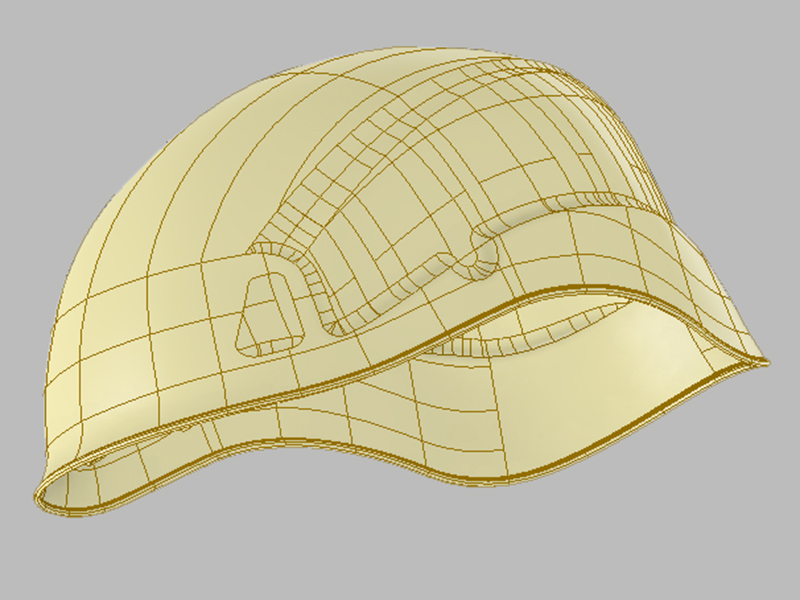 Digitální 3D model helma